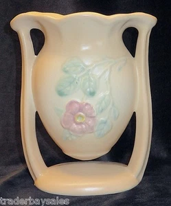 HTF Original HULL Pottery DOGWOOD SUSPENDED VASE - 502-6 1/2" - 1940's - Picture 1 of 3
