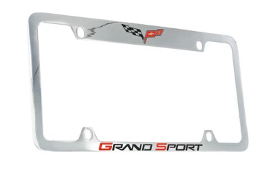 Chevrolet Chevy Corvette C6 Grand Sport Top Chrome Plated Brass Frame Holder - Image 1 of 4