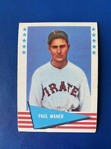 1961 Fleer # 85 PAUL WANER Baseball Greats Pittsburgh Pirates Baseball