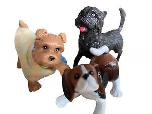 Muñeca Barbie Wee Friends Perro Figura Terrier Beagle PVC Decoración de Pasteles Juguete Marrón - Imagen 1 de 13