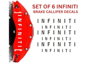 6 x INFINITI Brake Caliper Decal sticker - High Temp -Color Options- FAST - Bild 1 von 3