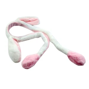 Bunny Ears Headband Moving Cute Warm Plush Airbag Rabbit Funny Gift Movabl wi - Picture 1 of 13