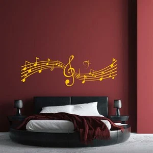 Adhesivo de Pared Apuntes Notas Musicales Pegatina Música Idea Decoración Sonido - Imagen 1 de 5