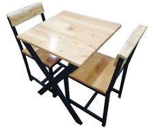 2 Seater Table with Chair (Pine Finger Joint Slab)