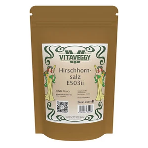 VITAVEGGY Ammoniumbicabonat 12x 1KG HIRSCHHORNSALZ von Food-United Compounds - Bild 1 von 7