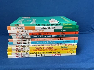 Lot of 12 - Children's,Hardcover, Dr. Seuss Go Dog Go, Are You My Mother & Other - Picture 1 of 12