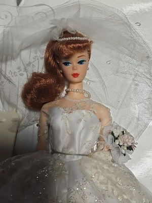 Barbie Wedding Day 1961 1996 reproducción edición coleccionista # 17120 pelirroja Foto 1 de 4