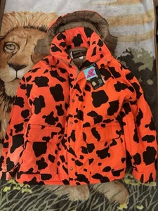 New VTG Gamehide Hunting Jacket Sz XL Men’s Orange Blaze W/pockets W/tags NEW - Picture 1 of 12