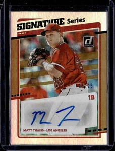 Donruss #SS-MT 2020 Matt Thaiss Signature Series - Imagen 1 de 2