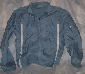 WMN'S Reebok Blue Vented L/S Zip up Jacket  Large   #M947 - Picture 1 of 3