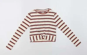 M & Co Girls Ivory Cotton blend Blouse Size 8-9 Years - Picture 1 of 12
