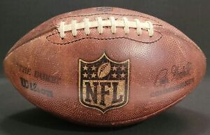 WILSON NFL "THE DUKE" OFFICIAL LEATHER FOOTBALL GOLD SHIELD ROGER GOODELL - USA