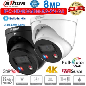 Dahua 8MP 4K Dual Light Full Color Camera IPC-HDW3849H-AS-PV-S5 2-Way Audio NEW - Picture 1 of 15