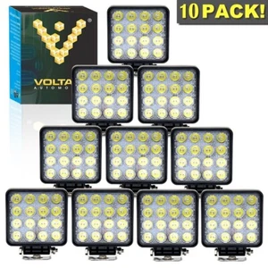 5" Square Work Light LED Pods Flood Light 30V 48W 6000K For Tractor Bulldozer - Picture 1 of 7