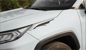 For Toyota Rav4 2019 Car Accessories Auto Parts Chrome Headlight eyebrow Trim - Picture 1 of 12