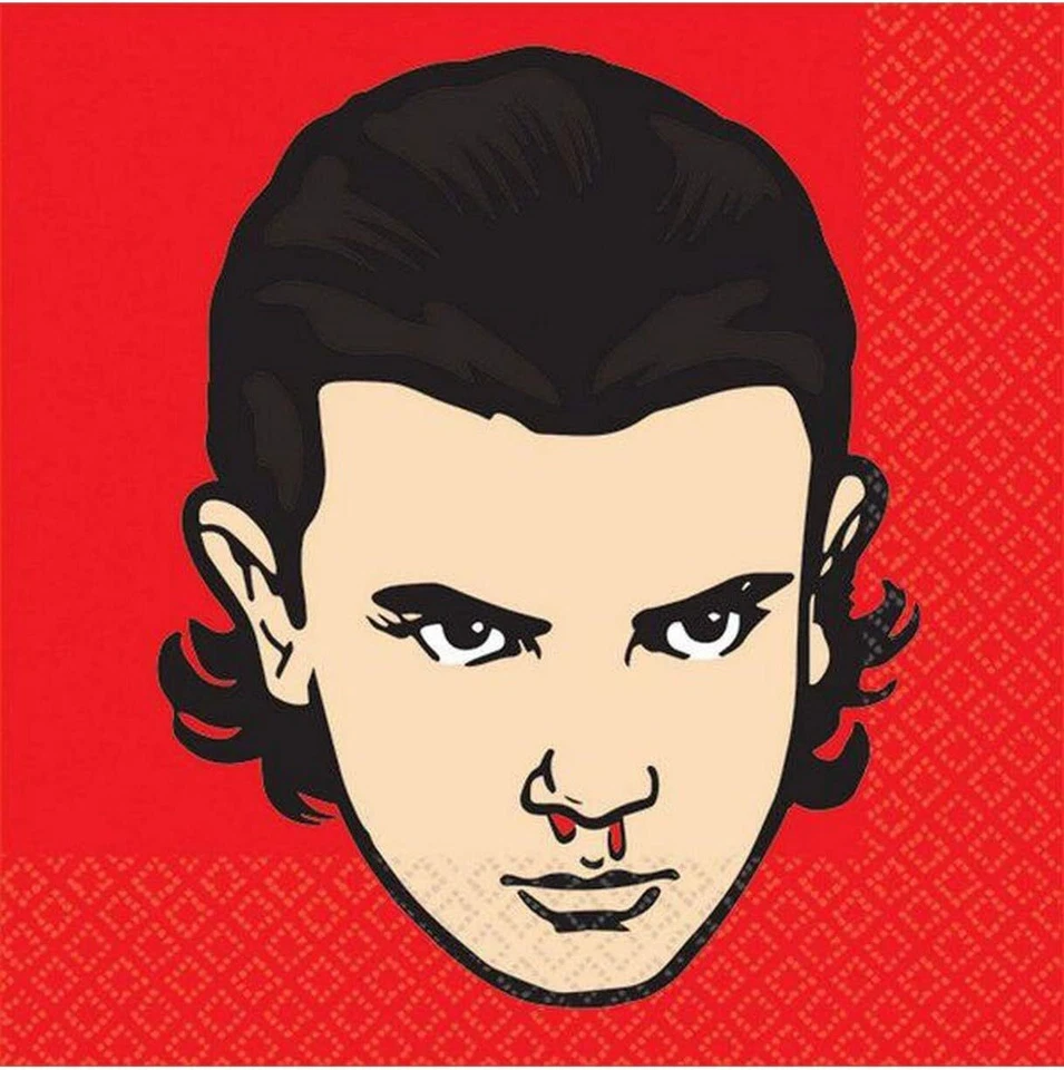 Stranger Things 电视节目万圣节儿童生日派对纸饮料餐巾纸 — 第 1/1 张图片