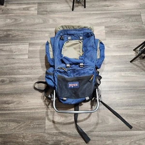 Vintage JanSport 33" External Frame Camping Hiking Belted Backpack Lightweight - Picture 1 of 24