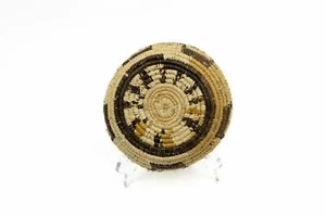 Vintage Handmade Basket Woven Bowl Fair Trade - Picture 1 of 10