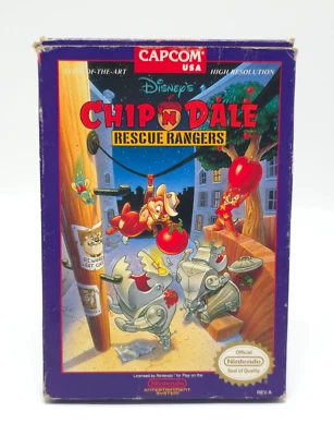 Chip N Dale Rescue Rangers Nintendo NES USA mit Capcom Poster - Bild 1 von 4