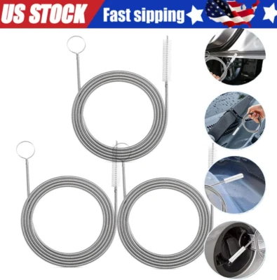 Cepillo de fregado para refrigerador limpiador flexible orificio techo corredizo coche removedor de zuecos de drenaje Foto 1 de 4