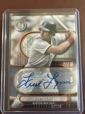 2024 Topps Tribute - Auto #1/25 - Fred Lynn - Red Sox - Image 1 of 2