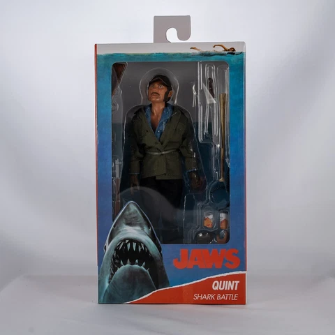 NECA Jaws Quint (Clothed) Action Figure Brody Hooper Thriller Horror Movie Cover