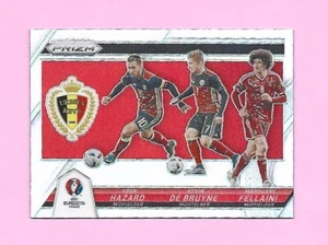 2016 Panini UEFA Euro Prizm Kevin de Bruyne, Fellaini, Eden Hazard SILVER PRIZM - Picture 1 of 2