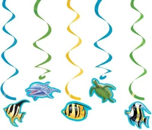 Ocean Party Summer Luau Tropical Beach Theme Party Decoration Dizzy Danglers - Picture 1 of 1