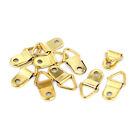 27mm Length Triangle D-Ring Picture Frame Hanging Hangers Hooks 10PCS w Screws