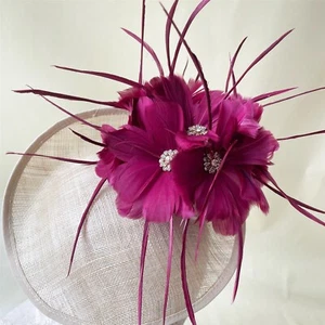Gans Feder Blumen Bündel Mit Juwelen Staubblatt für Hüte Fascinator Kostüm Show - Bild 1 von 85