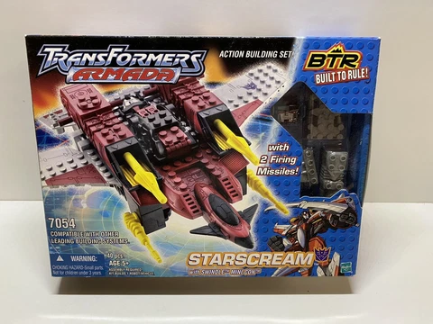 Transformers Armada BTR 7054 - Starscream w/  Swindle Mini Con - MISB Cover
