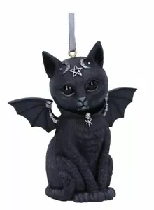 Nemesis Now Malpuss Winged Cat Kitten Occult Pentagram Hanging Ornament B5594T1 - Picture 1 of 6