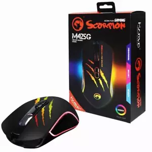 USB Gaming Mouse USB 7 LED Colours Adjust up to 3200DPI 7Buttons PC Laptop M425G - Picture 1 of 6