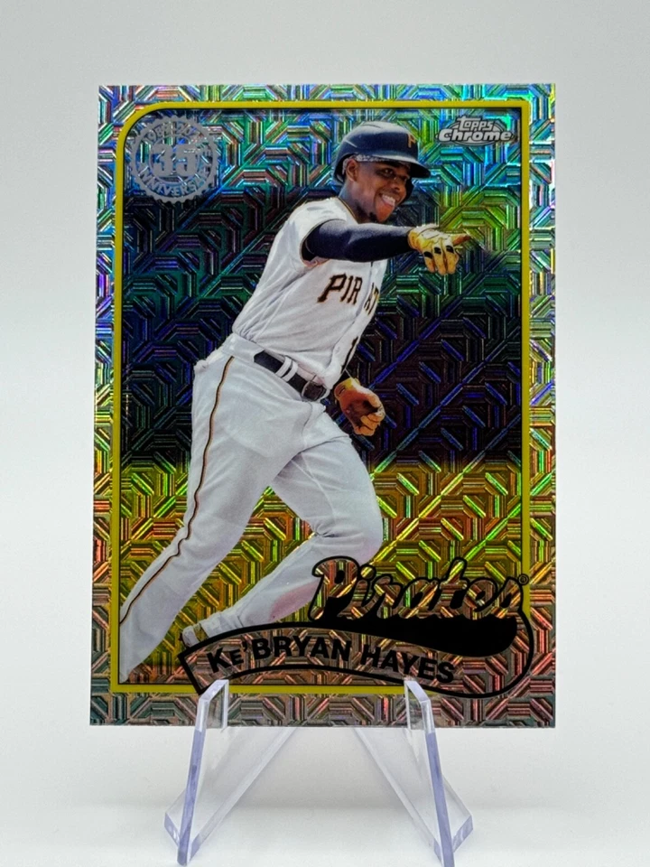 2024 Topps Series 2 #2T89C-2 KE'BRYAN HAYES | ‘89 Topps Chrome Silver Mojo - Image 1 of 2