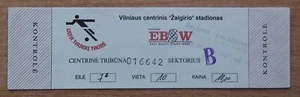 Tickets Zalgiris Vilnius, Lithuania - Crusaders, Northern Ireland 1995 - Picture 1 of 1