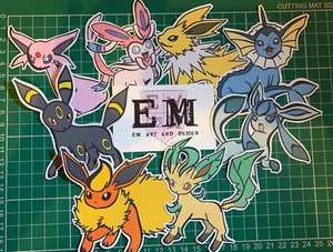 Pokemon Sticker Pack - Eeveelution Range - ESPEON - Picture 1 of 2