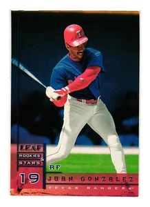 1998 Leaf Rookies & Stars #36 Juan Gonzalez Texas Rangers - Picture 1 of 2