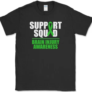 SUPPORT SQUAD Brain Injury Awareness T-Shirt Fund Raiser Group Team Tee - Picture 1 of 10