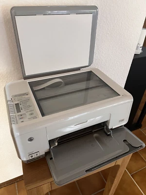 HP Photosmart C3180 All-in-One Drucker - Weiß, sehr gut erhalten inkl. Farbe - Bild 1 von 4