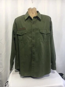 Camisa Polo Ralph Lauren Botón Ejército Militar OG 107 Hombres XL Espiga. - Imagen 1 de 10
