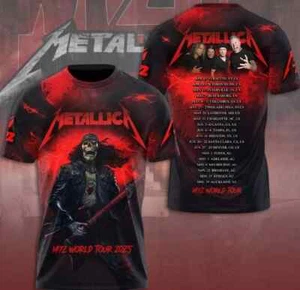 Metallica M72 World Tour 2025 Limited Edition Unisex T Shirt All Size S-5XL - Picture 1 of 6