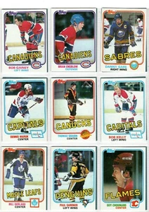 NHL Trading Cards----Topps--81/82-sehr selten--in 9er Schutzhülle--18 Cards - Bild 1 von 2