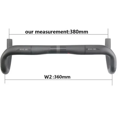 Full Carbon Road Bike Handlebar 380/400/420/440mm Drop Bar Matte/Glossy Finish - Image 1 of 4
