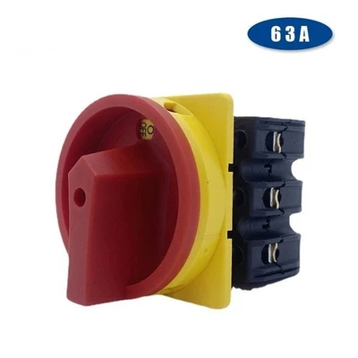 63A Rotary Cam Switch Isolator Load Circuit Breaker Main Power Control LW42B-63A - Image 1 of 4