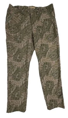 Democracy Flexellent Pink Green Floral  Pants Size 6 Womens Mid Rise 31x25.5 - Image 1 of 4