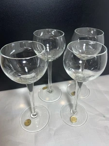 4 Schnapsgläser im Bubble Style mit langem Stiel Vintage Made In Romania - Bild 1 von 7