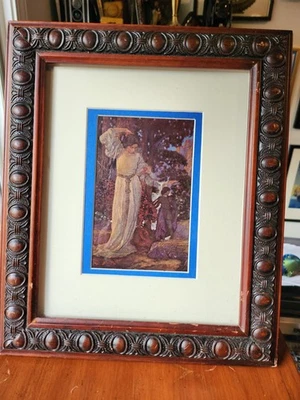 Impresión original vintage de Maxfield Parrish "Griselda" de la biblioteca Carnegie Foto 1 de 4