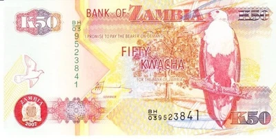 Zambia fifty kwacha 2007 - Image 1 of 2