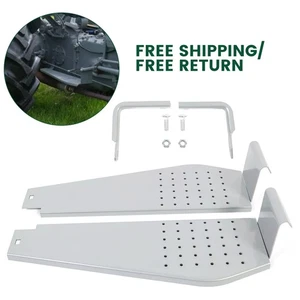 Fits Ford Tractor 2N 9N Steel Step Plate Running Boards LH & RH with Brackets - Picture 1 of 12