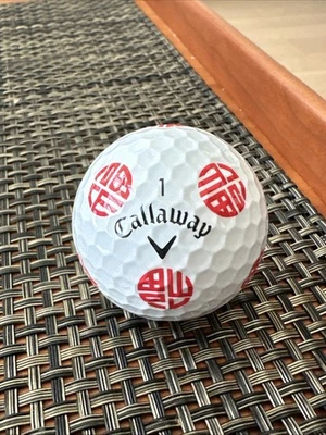 *RARO NOVO* Bola de golfe Callaway Chrome Truvis macia ano novo chinês fortuna (1) - Imagem 1 de 2